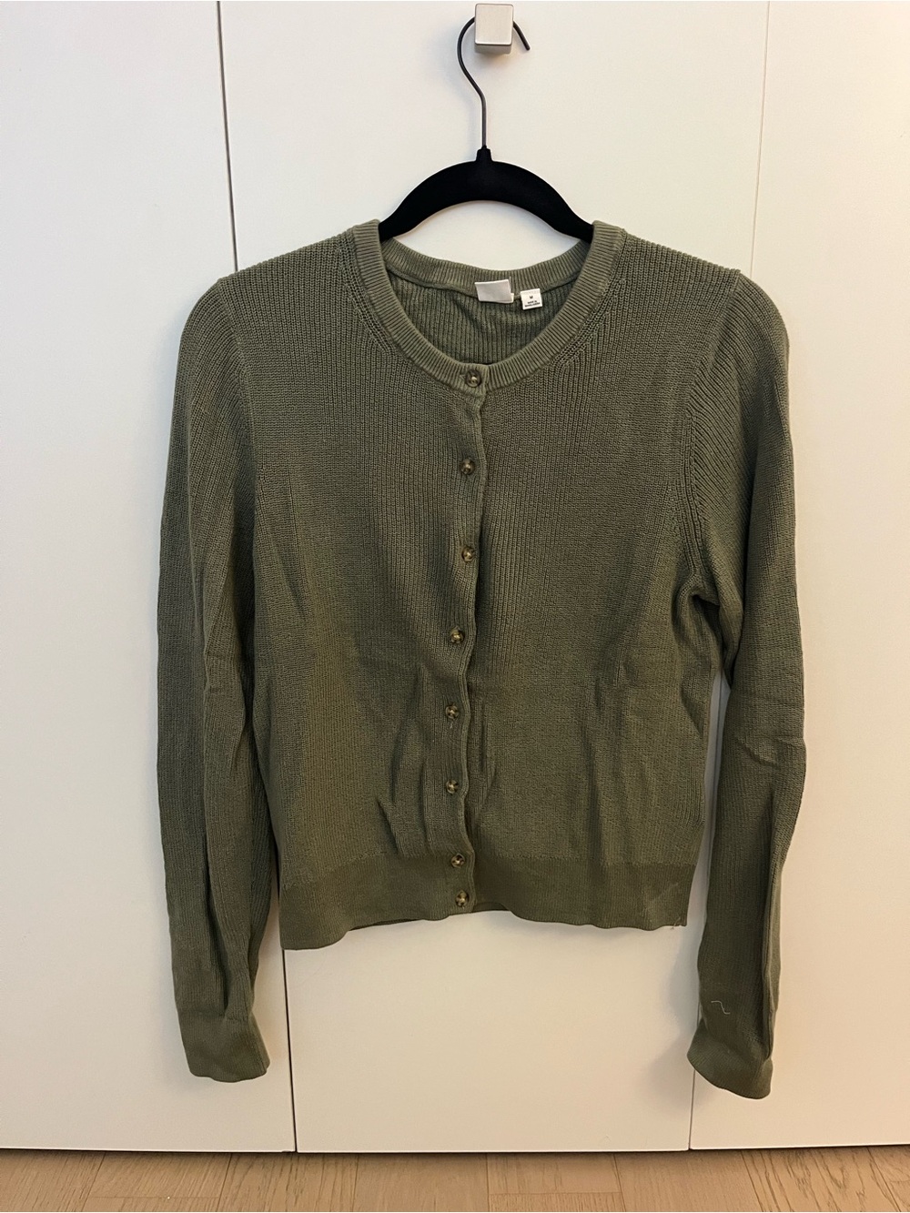 GAP Olive Green Button-Front Women's Cardigan